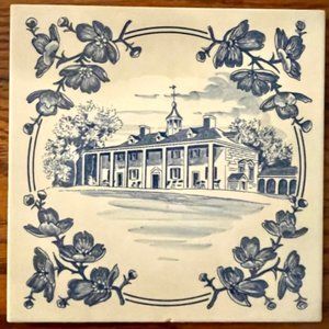 Royal Goedewaagen Blue Delft Tile ~ Plantation House
